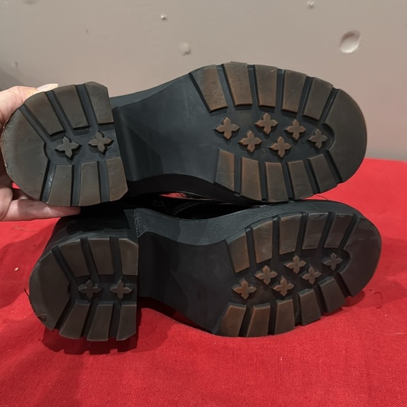 Madden Girl Glossy Black Lace-Up Boots - Picture 6 of 6